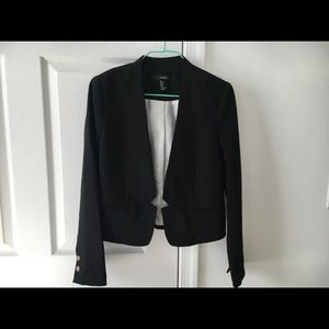 Black cropped blazer